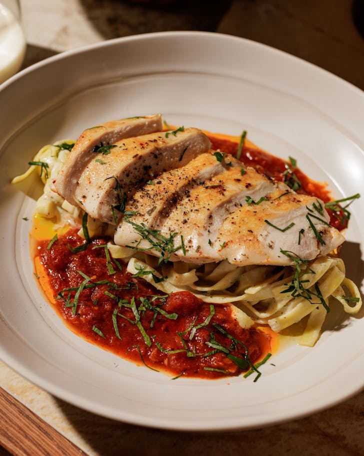 Roasted chicken breast from Merci Marcel at Robertson Quay