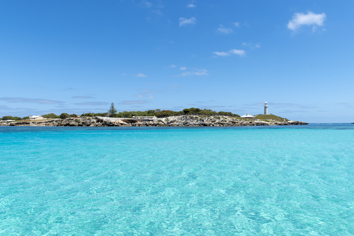 View of Rottnest from the Rottnest Cruises boat