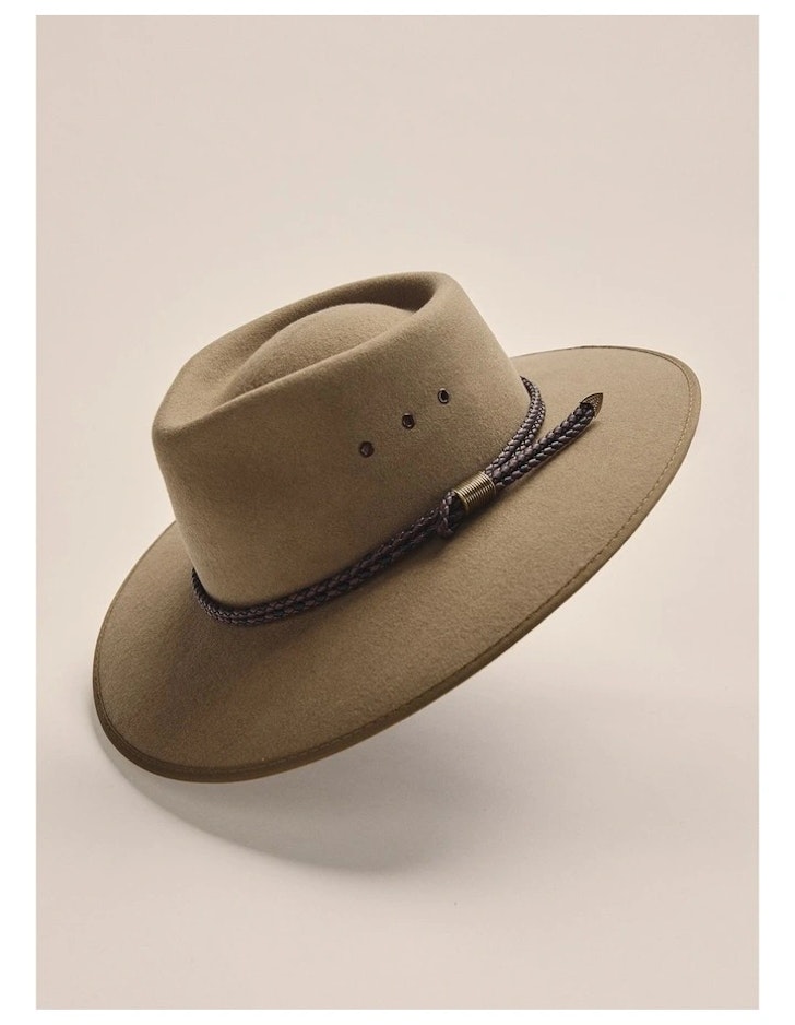 S.Kidman, 100% Merino Wool Drover Hat in Brown