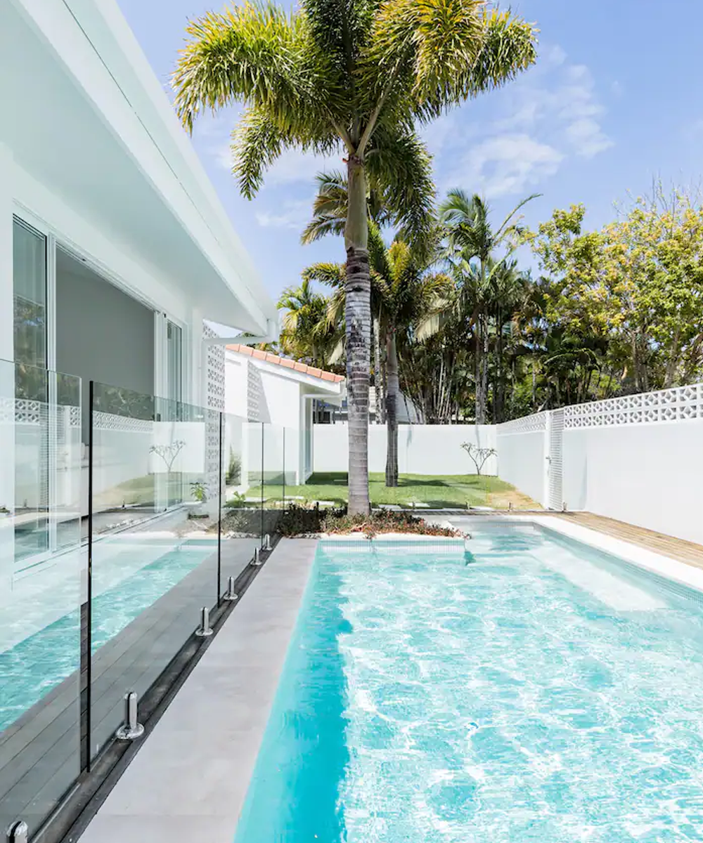the pool of a Sunshine Coast Airbnb