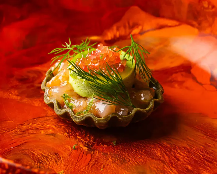 Small shell on a plate