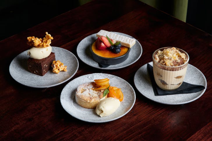 w churchill festive desserts on a table