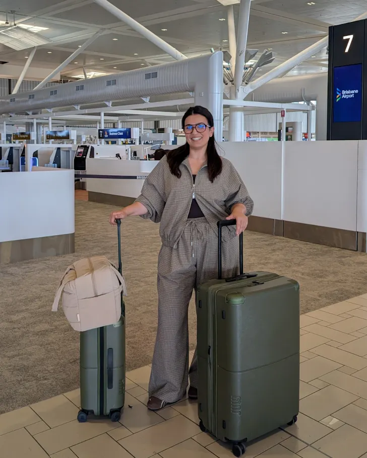 Jacqui Toumbas at Brisbane Airport