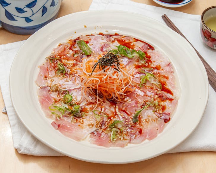 A dish from Sakimoto Japanese Bistro, one of Christchurch's best Japanese restaurants. 