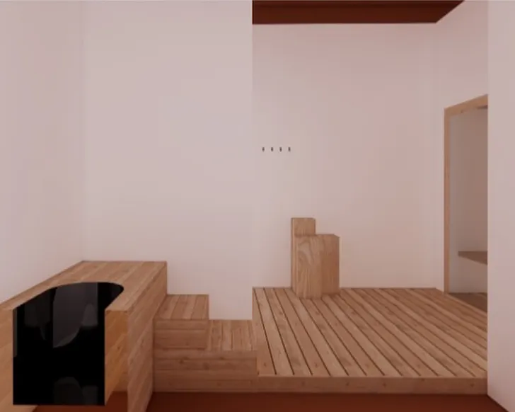 A beautiful minimalist contrast therapy space at Sala.