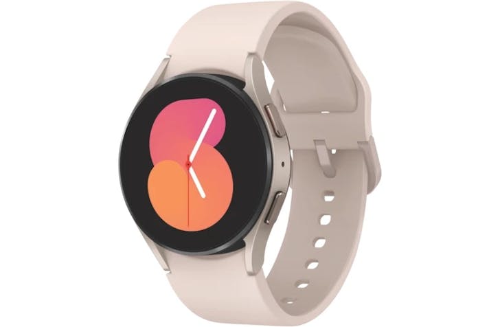 Light pink Samsung watch 