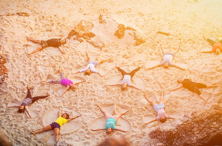 Gold Coast Sand Angel-Making World Record Attempt