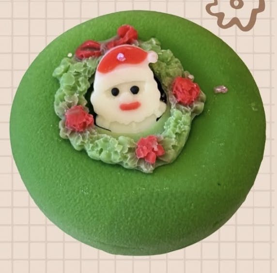 gemini cafe matcha sponge christmas wreath