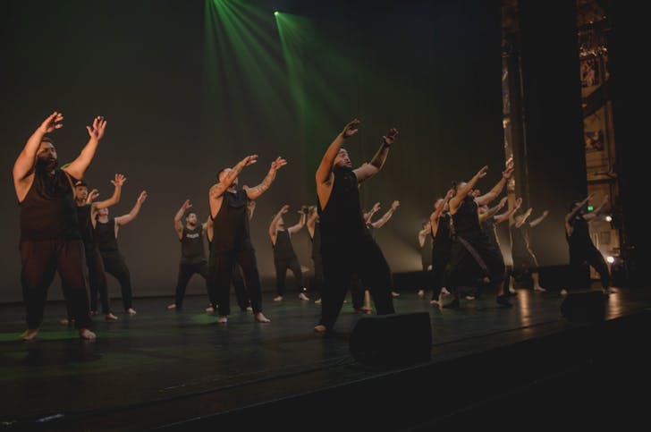 People performing on stage