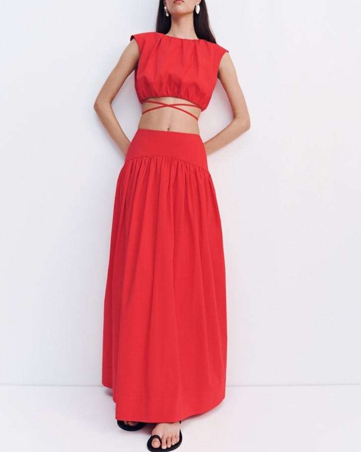Shona Joy Campbell Gathered Top And Maxi Skirt