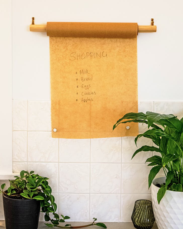 DIY Baking Paper Roll Shopping List