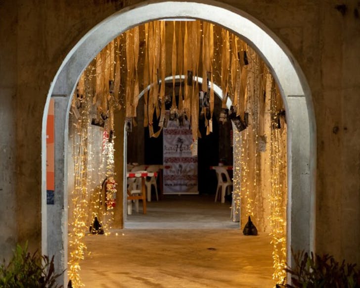 A Matariki-themed exhibition inside Silo 6. 