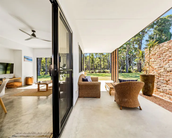 The indoor outdoor living at Simala Retreat best Margaret River Airbnbs