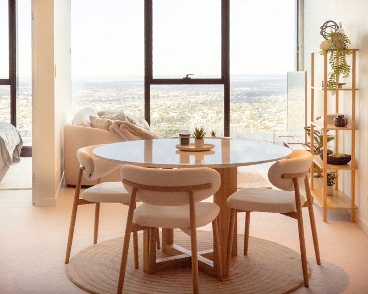 The view from the dining table at Skyline Retreat best Brisbane Airbnbs