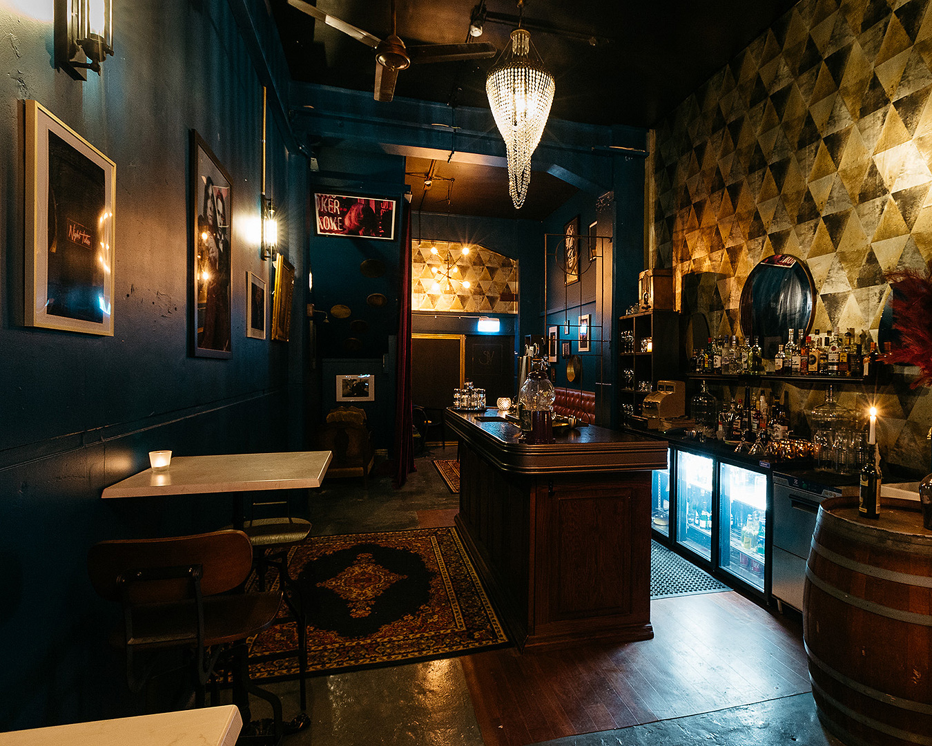 The interior of the sumptuous Sly Bar on Auckland