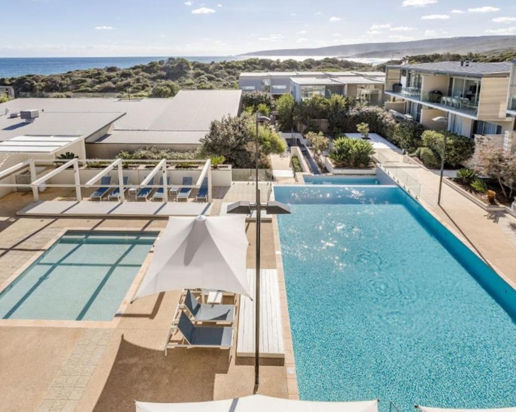 The pool at Smiths Beach Resort one of the best Margaret River accommodation options