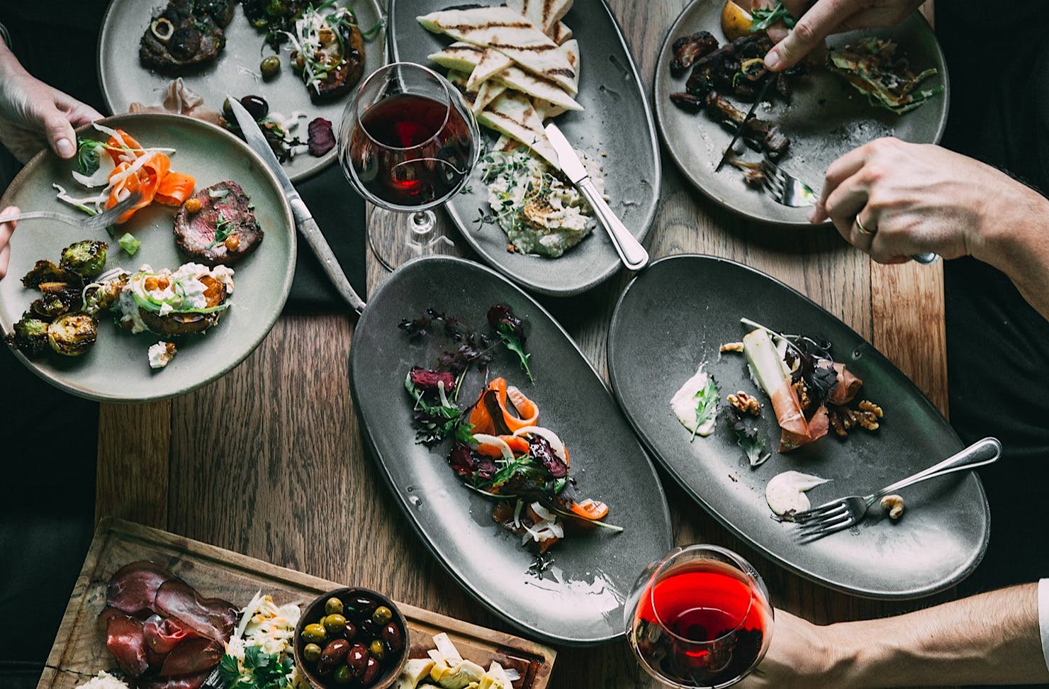 A massive feast at Social Kitchen, one of the best restaurants in New Plymouth. 