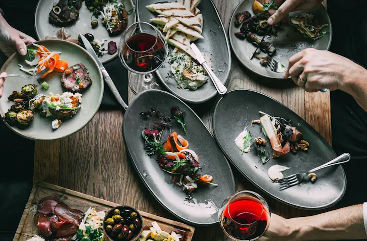 A massive feast at Social Kitchen, one of the best restaurants in New Plymouth. 