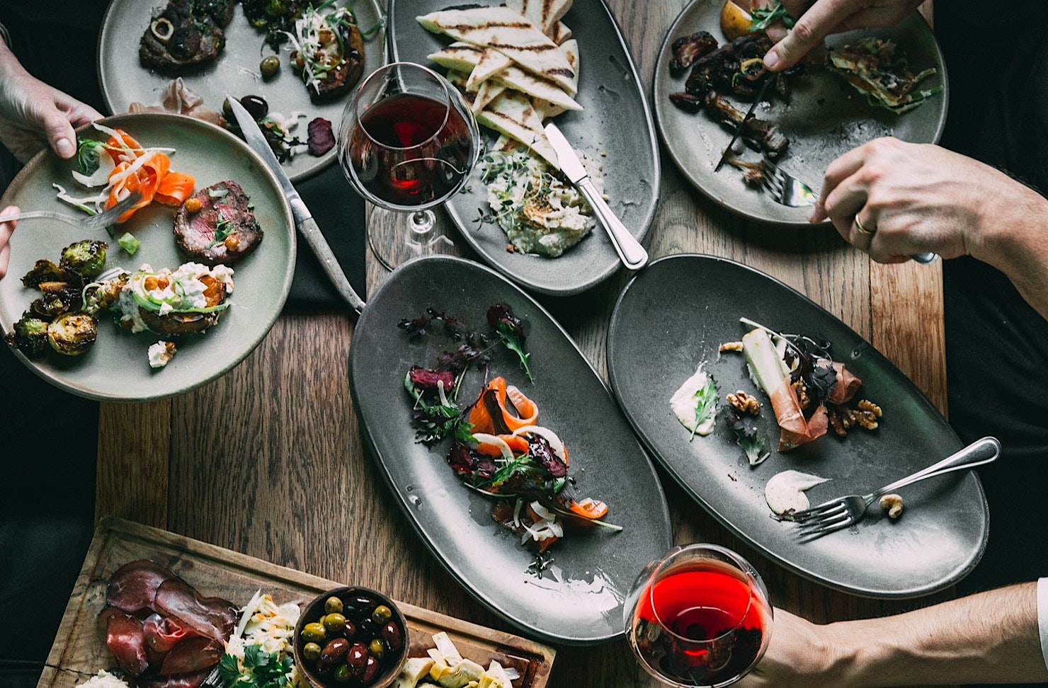 A massive feast at Social Kitchen, one of the best restaurants in New Plymouth. 