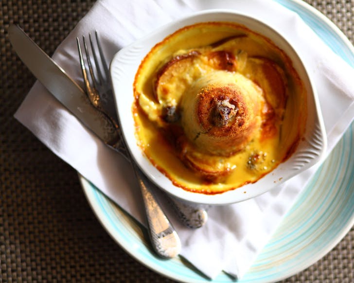 Somerset Cottage's famous twice-baked cheese soufflÃ©.
