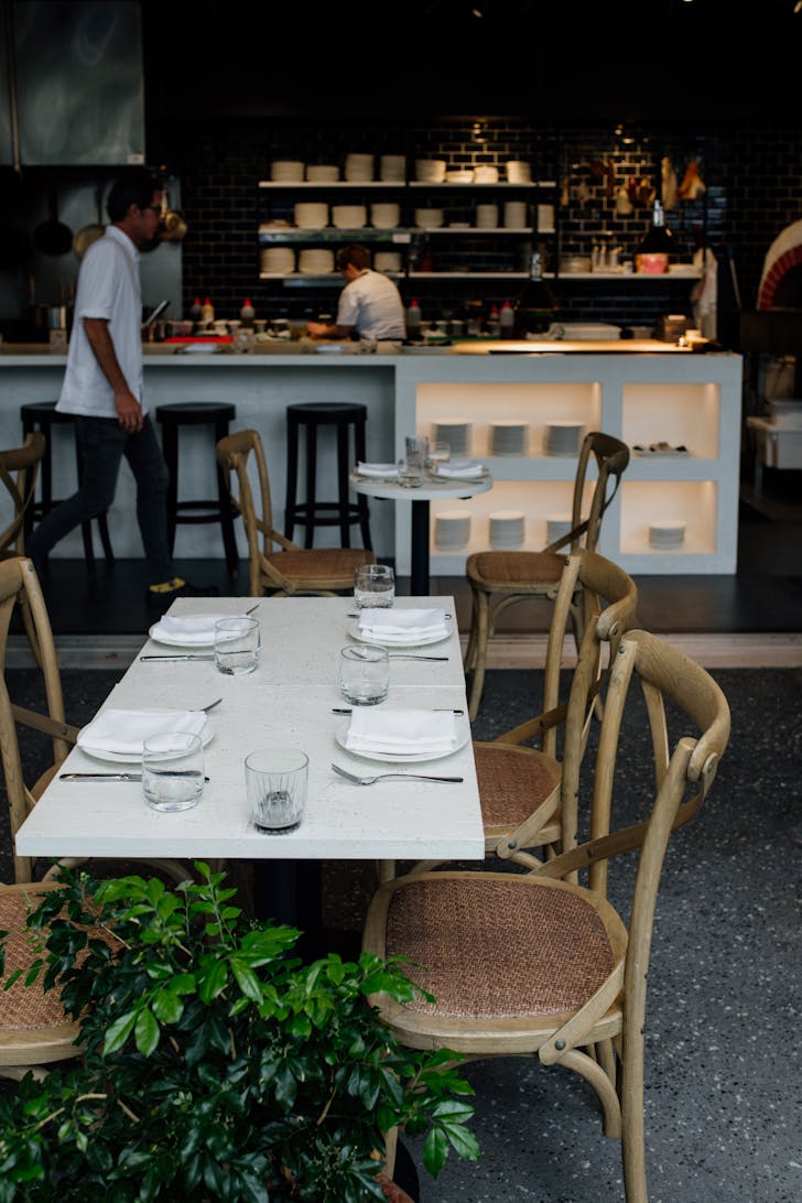 the interior of a restaurant