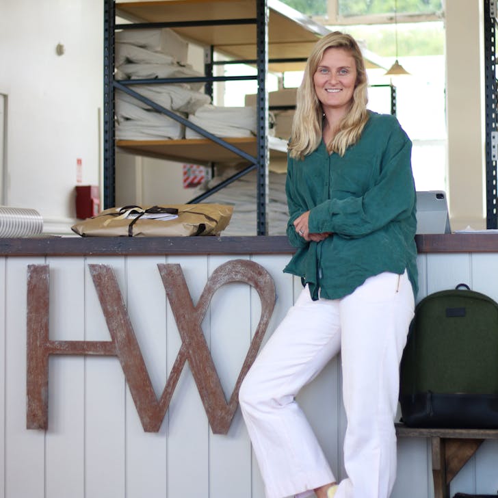 Sophie Hurley inside the Hunterville Honest wolf flagship store