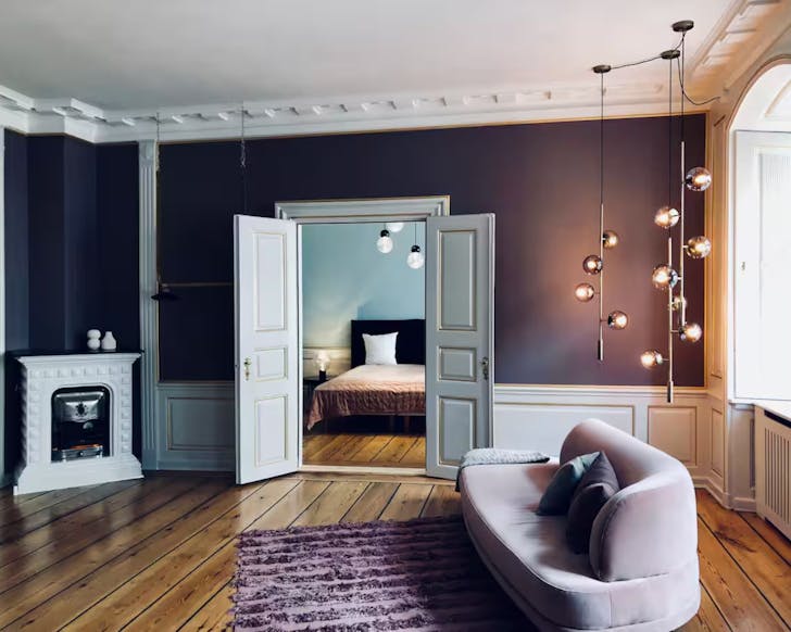A view of the second bedroom of the Spacious Noble Home one of the best Airbnbs in Copenhagen