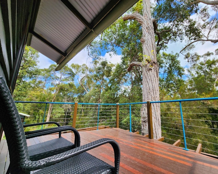 The view from the balcony at Splendid 705 Cooloola Villa best K'gari accommodation