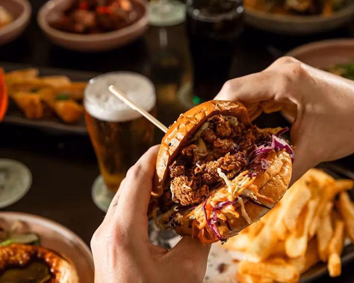 a burger