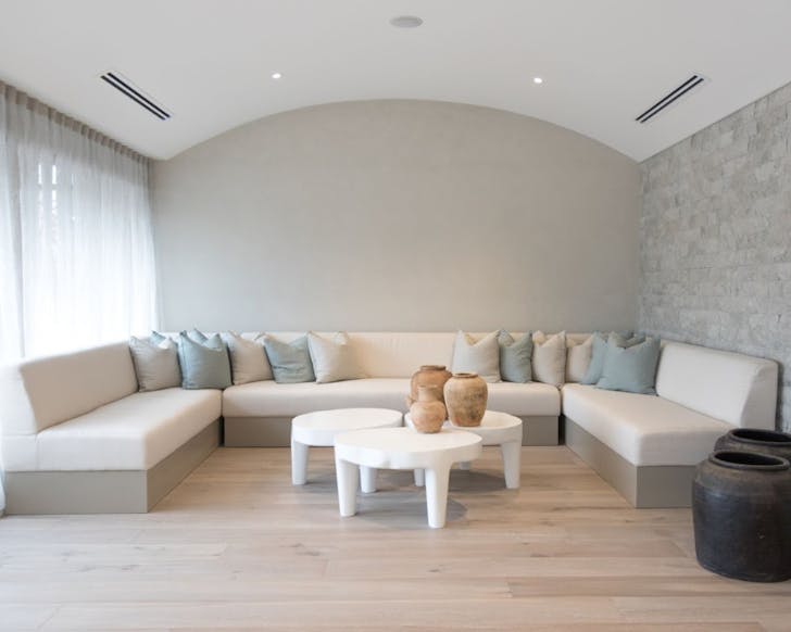 The dreamy, light-filed interior at Spring Spa. 