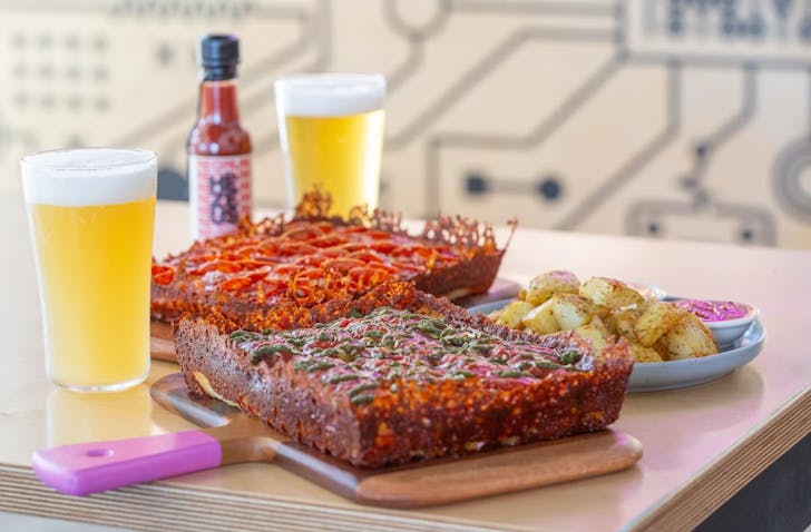 Square Slice Pizza & Crafty Robot Beer