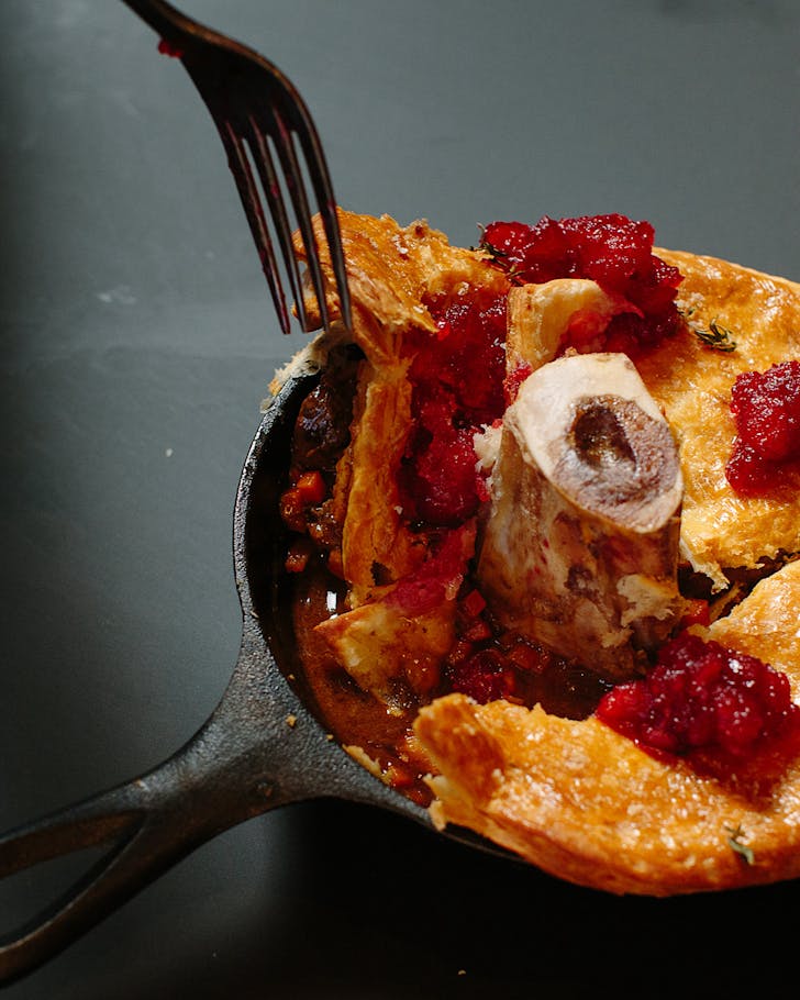 We fork a trad-style pie.