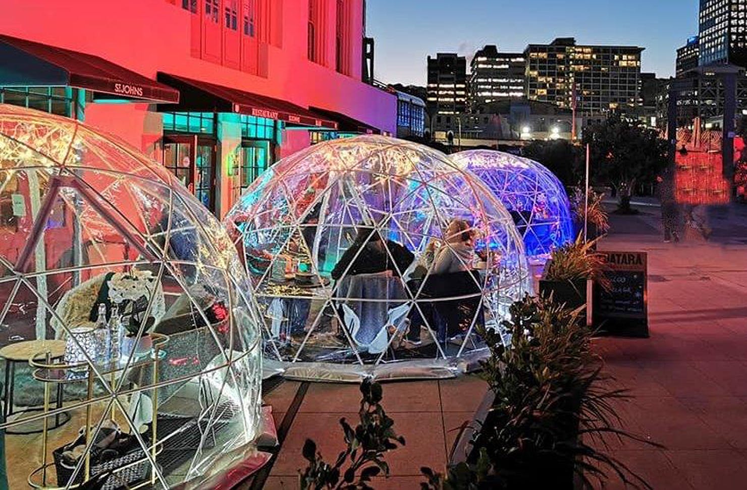 Cool Igloos at St Johns Winter Village