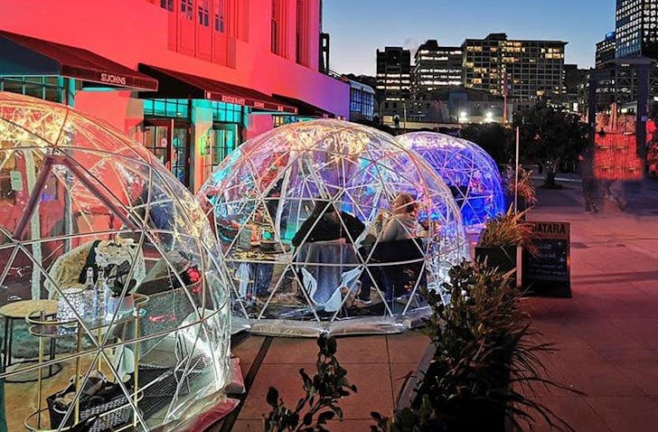Cool Igloos at St Johns Winter Village