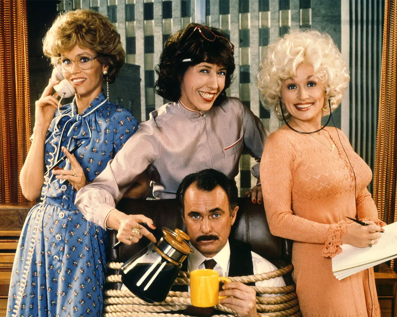 The original cast from 9 to 5.