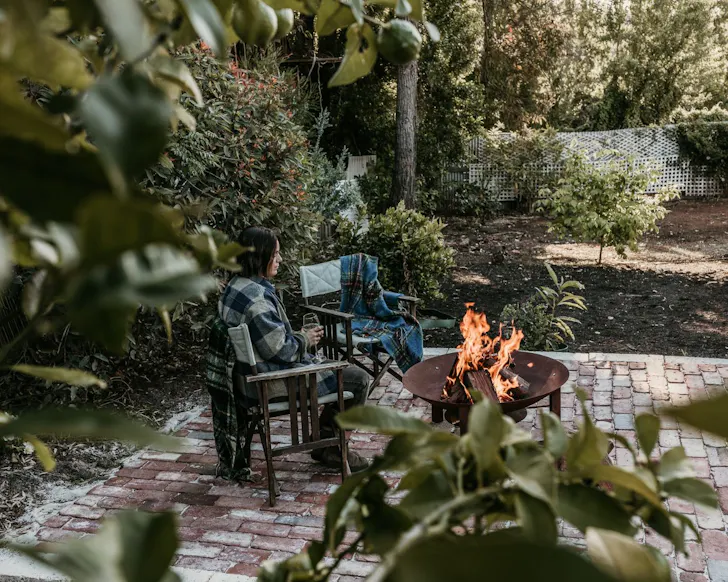 The fire pit at Storytellers Rest best WA Airtbnbs