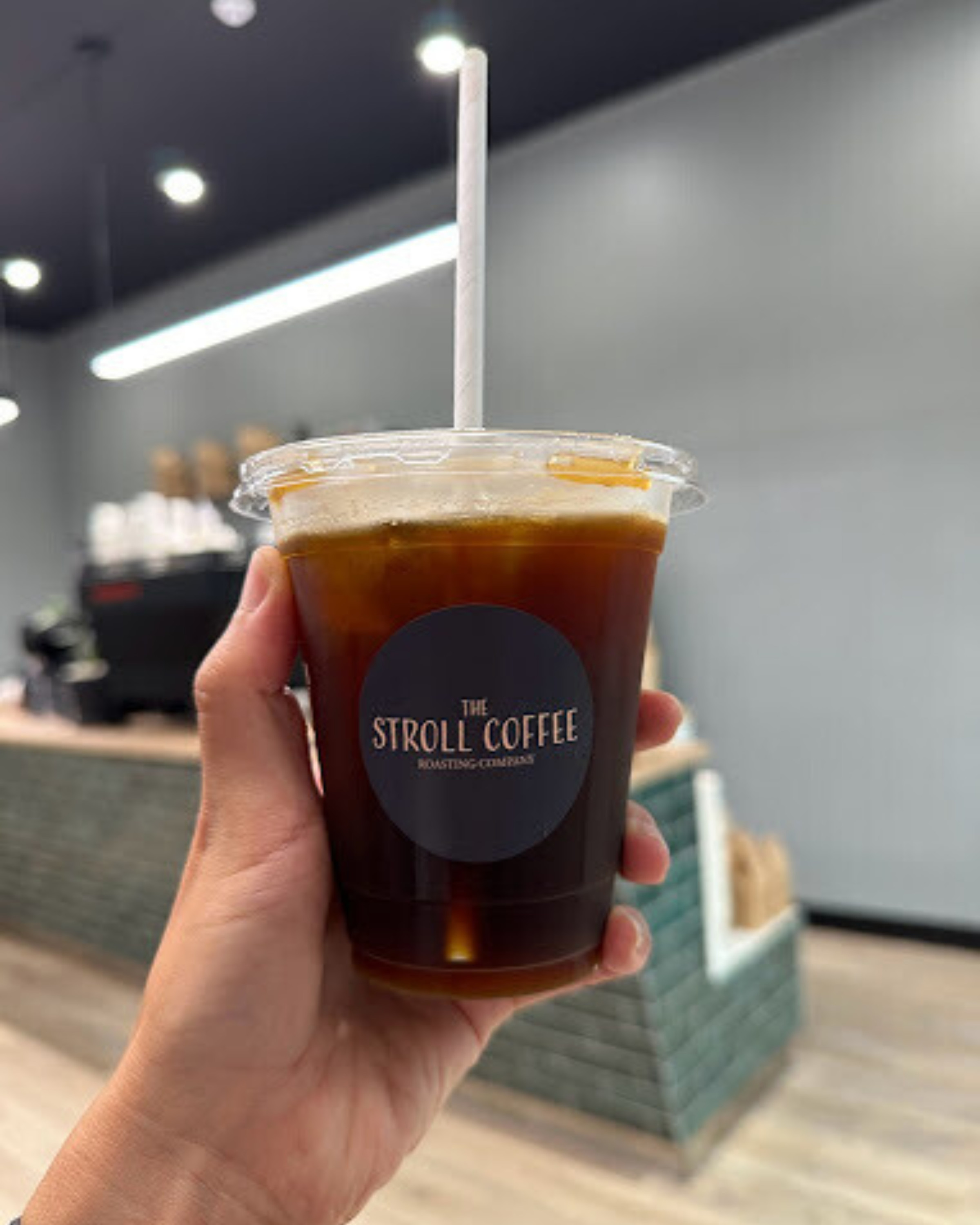 Iced coffee from new Takapuna coffee shop, Stroll Coffee