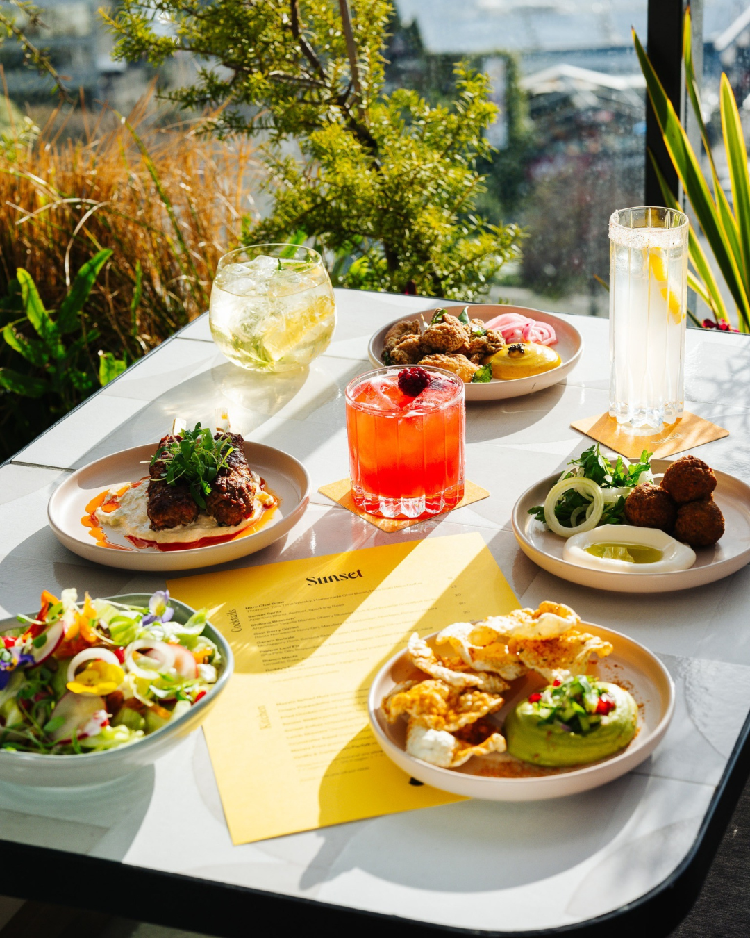 A veritable feast at Sunset, one of Auckland's best bars for 2022. 