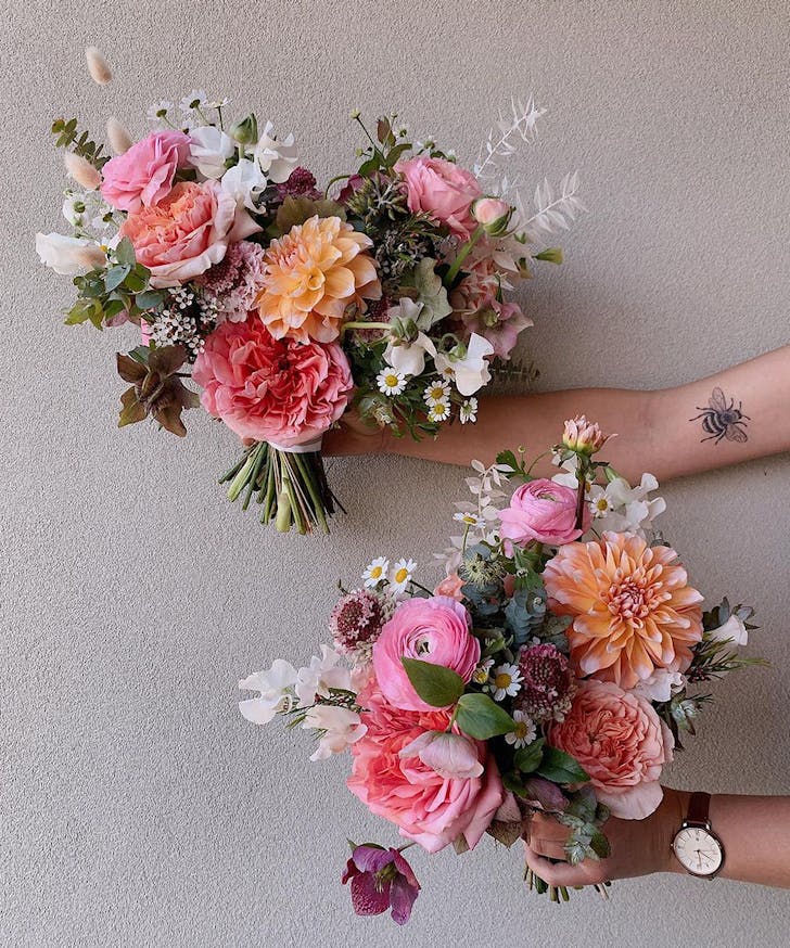 two floral bouquets from a sunshine coast florist