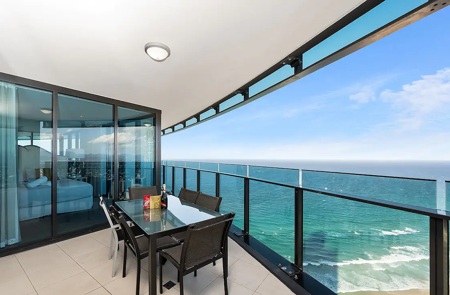 views from a surfers paradise airbnb apartment