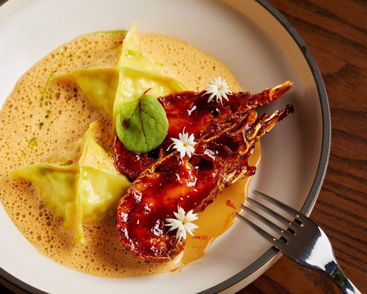 moreton bay bug dumpling