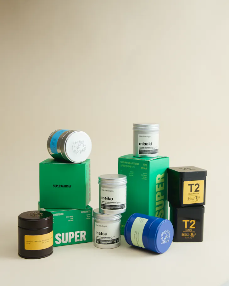 Matcha brands landing at T2. 