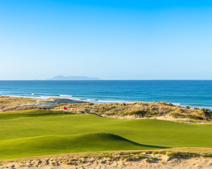 View while playing at Te Arai Links