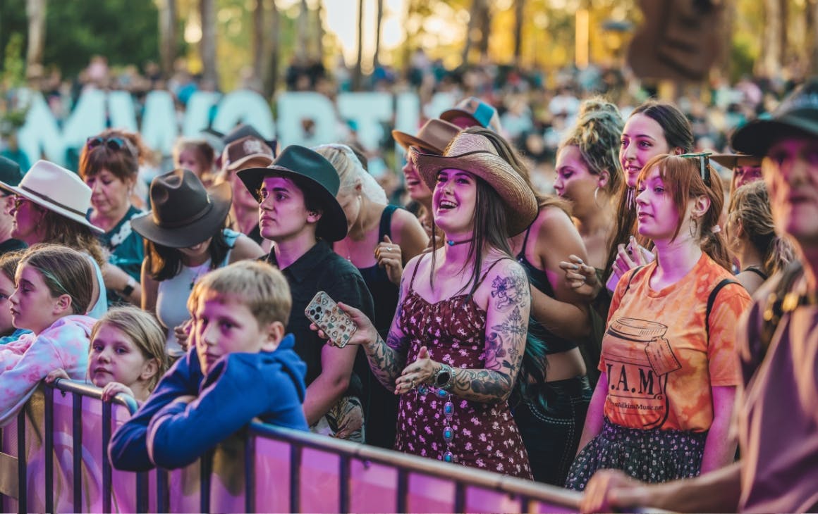 Audience enjoying the Country Music Festival