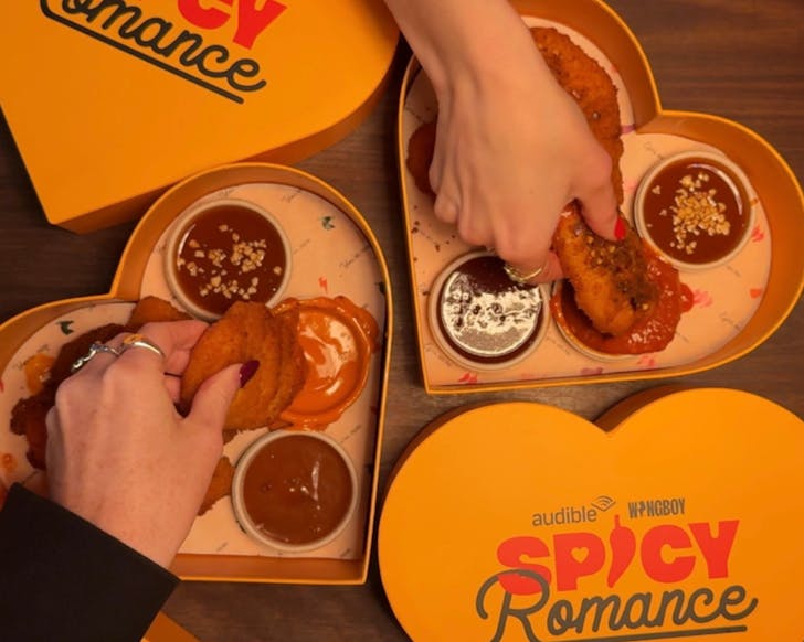Audible x Wingboy Chicken Menu