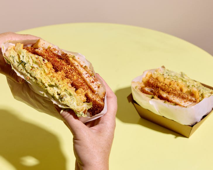 Sunny Side Fish & Fries Sandwich