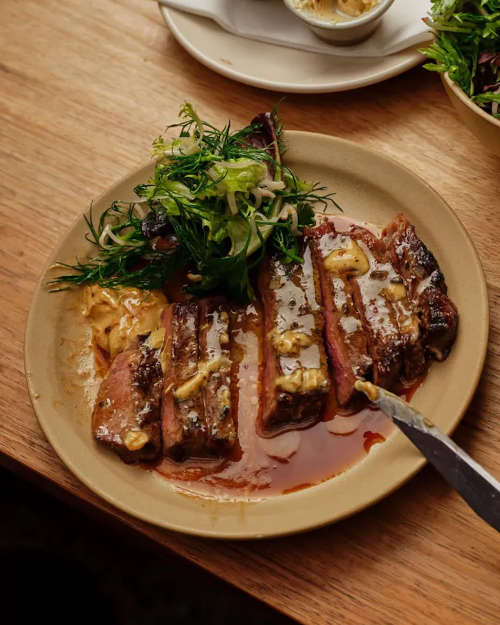 Plate of braised beef