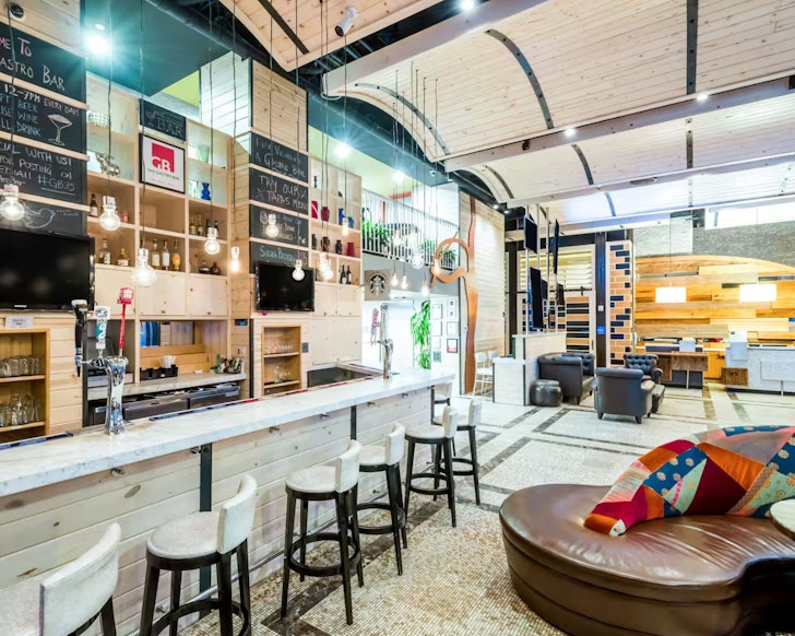 The lounge bar at TRYP by Wyndham New York City Times Square, Midtown best New York hotels for families