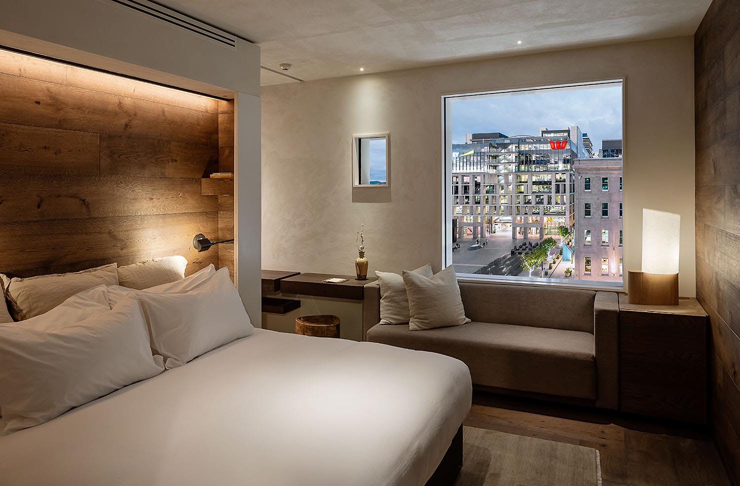 The Takutai room overlooking the square in the heart of Britomart.