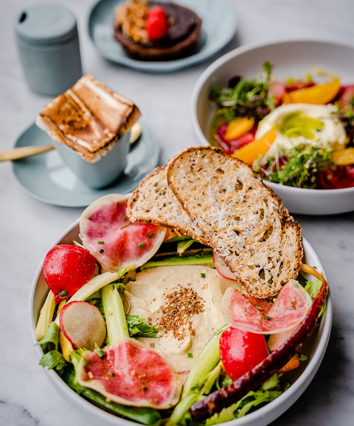 a salad bowl at tarte beach house